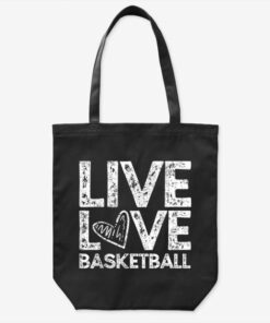 Basketball Heart Love Vintage Tote Bag