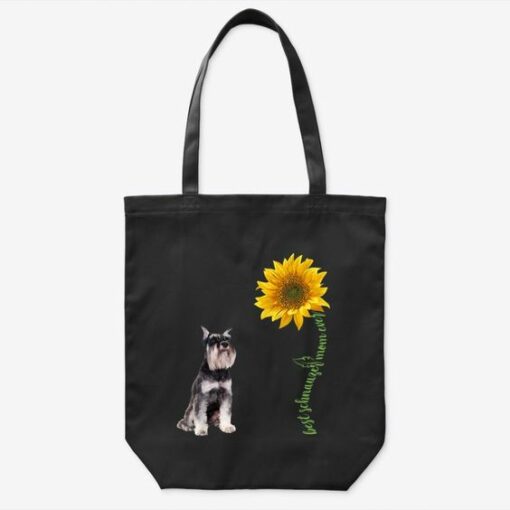 Best Schnauzer Mom Ever Sunflower Gift Tote Bag