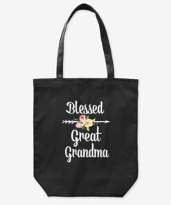 Blessed Great Grandma Flower Arrow Gift Great Grandma T...