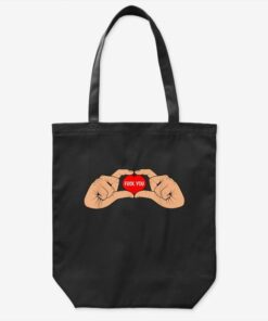 Hand Gesture Hands Heart Love Fuck You Tote Bag