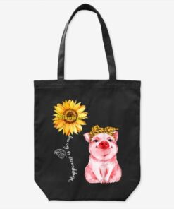 Happiness Is Being Mamaw – Cute Pig Sunflower Mot...