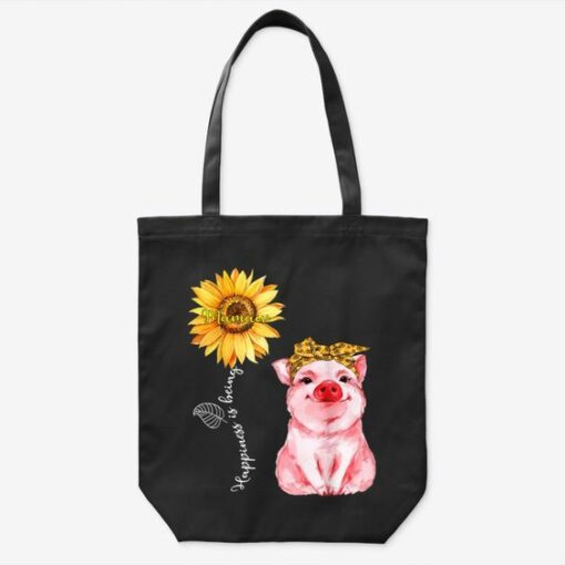 Happiness Is Being Mamaw – Cute Pig Sunflower Mot...