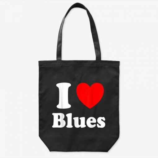 I Heart Blues I Love Blues Tote Bag