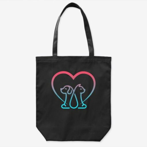 Pet Animal Love Valentines Day Gift Dog Tote Bag