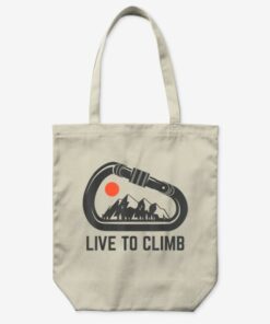 Rock Climbing Carabiner Mountain Climber Gift Live To C...