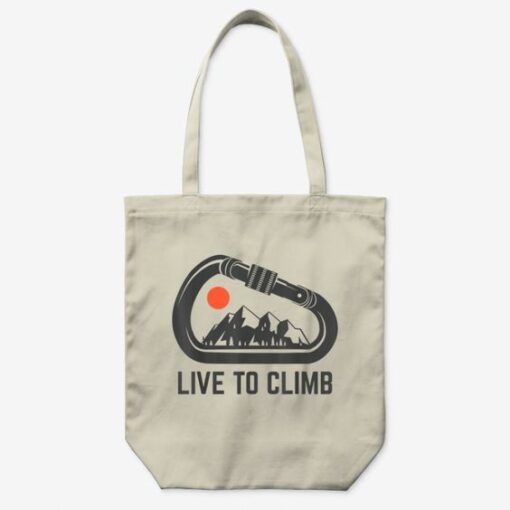 Rock Climbing Carabiner Mountain Climber Gift Live To C...