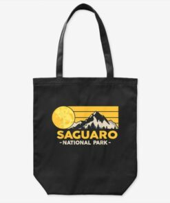 Vintage Saguaro National Park Montana Retro Tote Bag